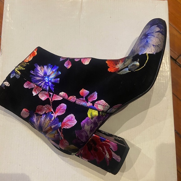 Miss-Fire fabulous painted suede boots sz 39 - Picture 2 of 11